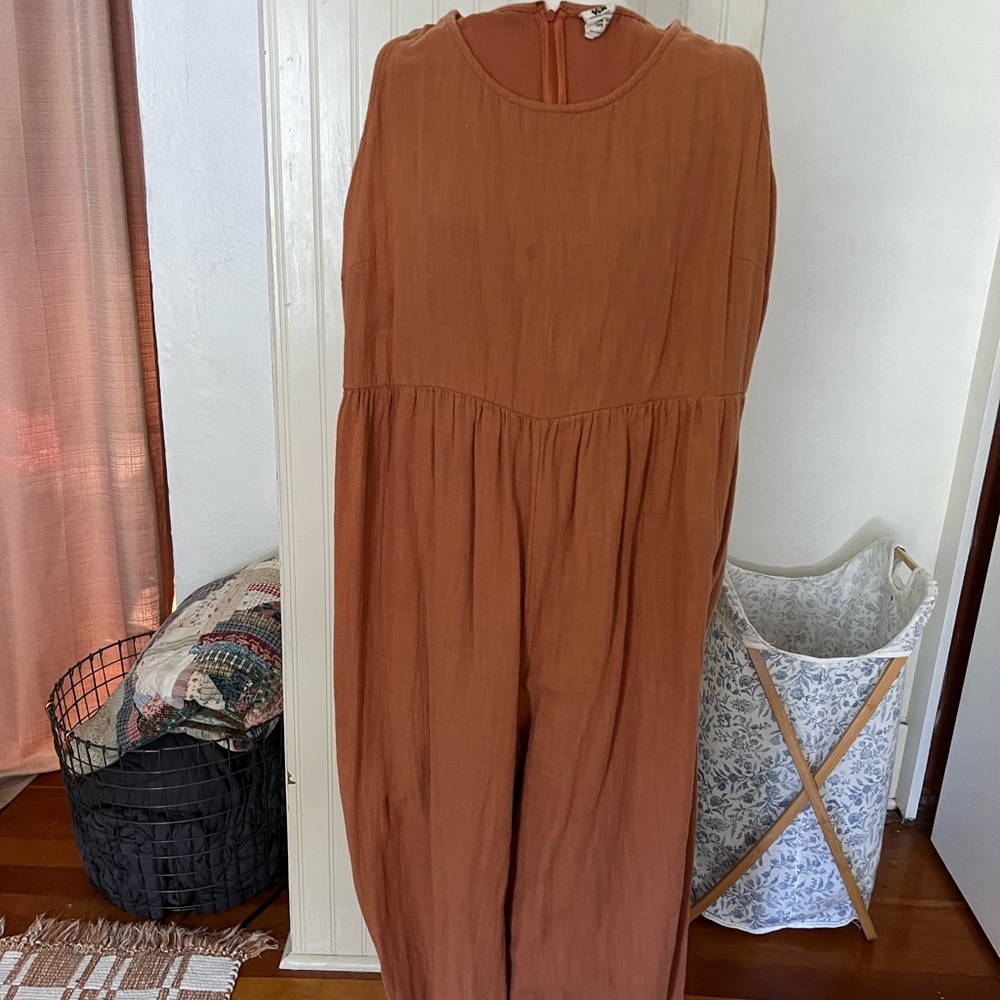 Lucy & Yak Rust Sleeveless Jumpsuit